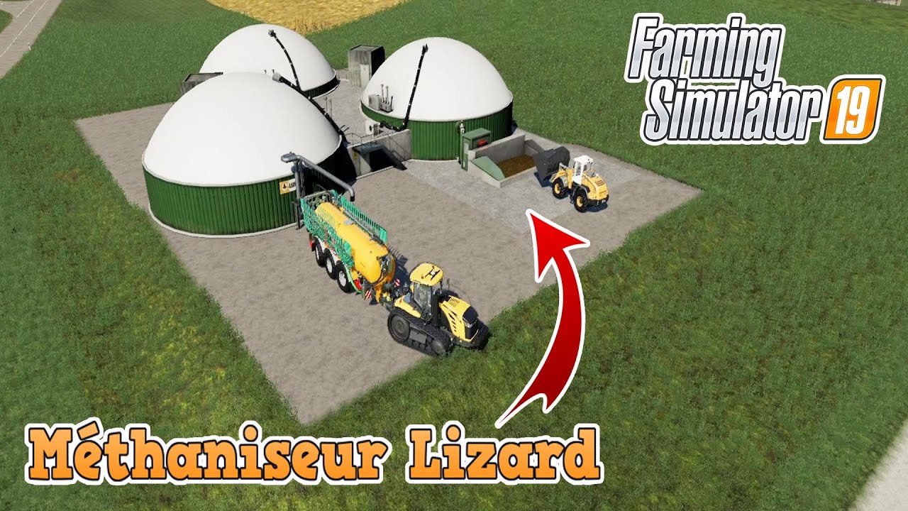 🚜[FR] Farming Simulator 19 MODS Méthaniseur Lizard BIOGAZ