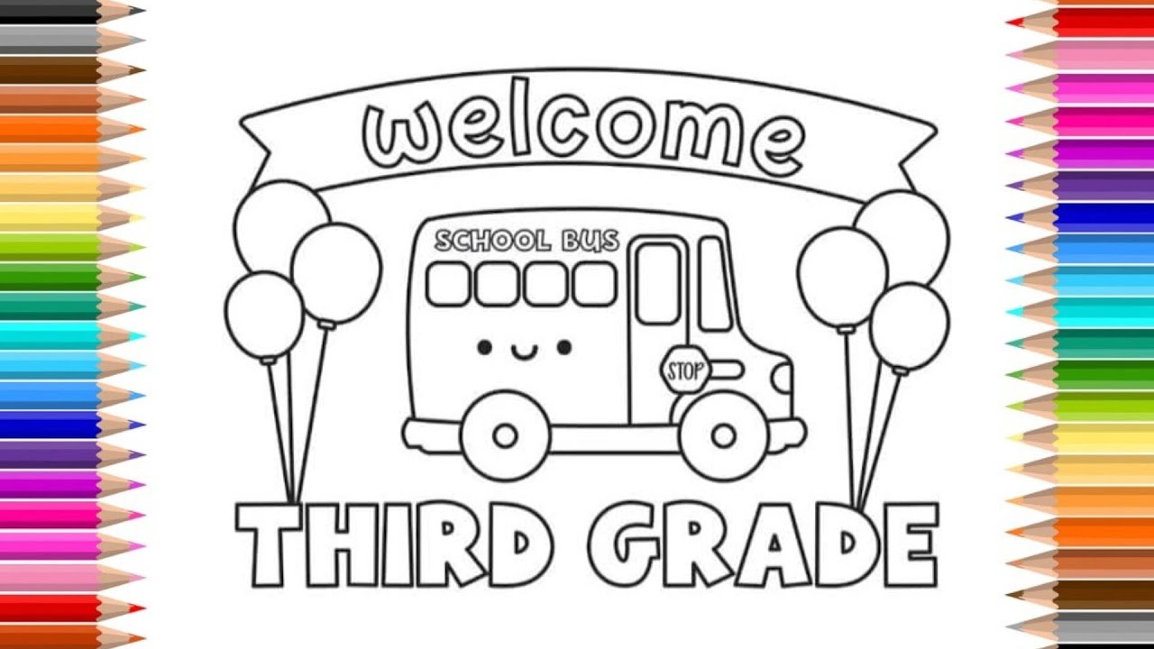 Relax & Color | School Bus Coloring Page | Back to School Coloring