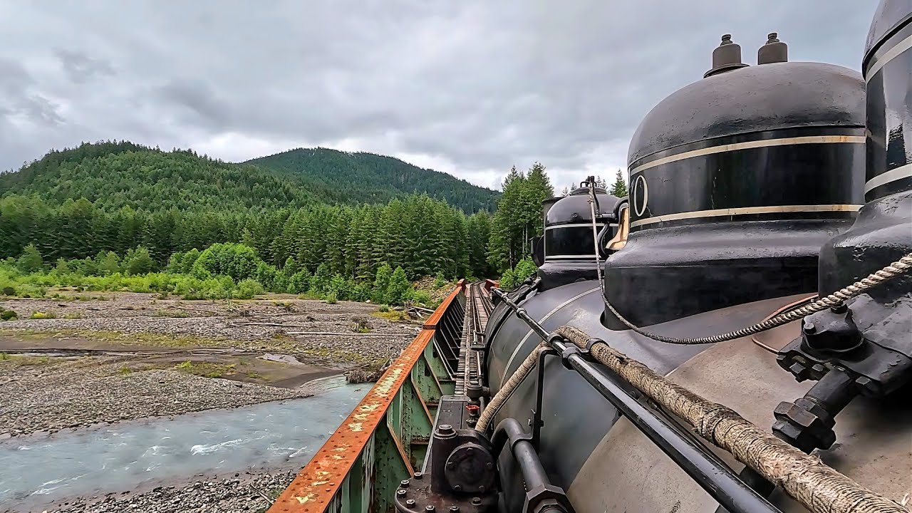 Behind the Scenes Cab Ride on the Mt. Rainier Scenic Railroad Steam Locomotive