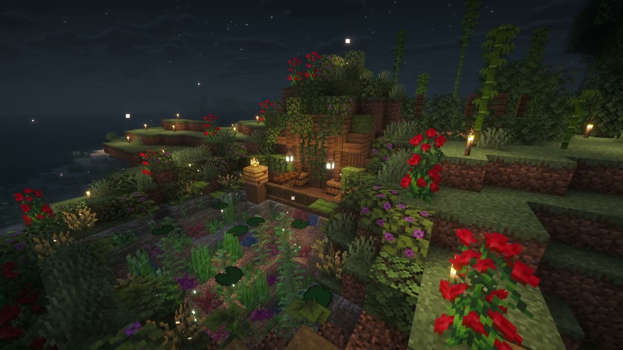 Minecraft Wood House Ambience | 4k Wallpaper