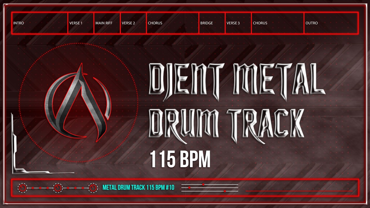 Djent Metal Drum Track 115 BPM | Preset 3.0 | Reissued (HQ,HD)