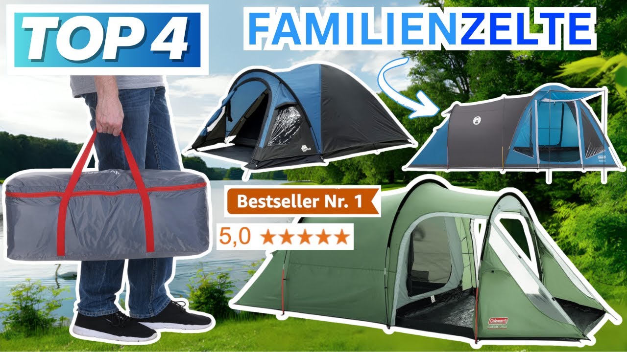 Beste FAMILIENZELTE (Testsieger 2026) | Top 4 Familienzelte Vergleich