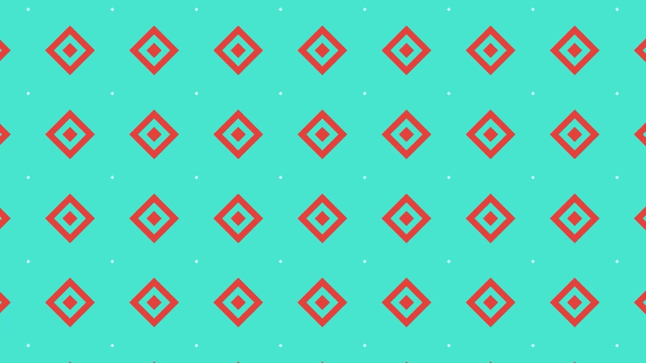 Seamless Teal Diamond Pattern Animation