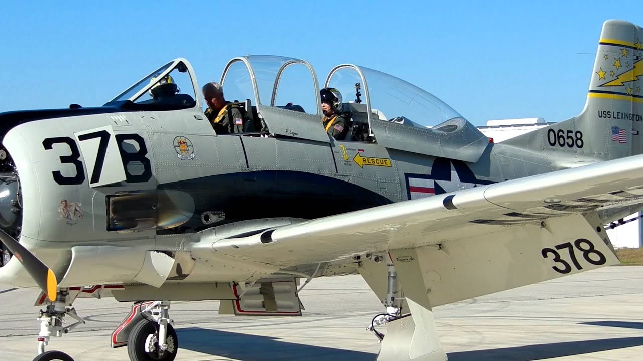T-28 kelly getting in "betty lou"