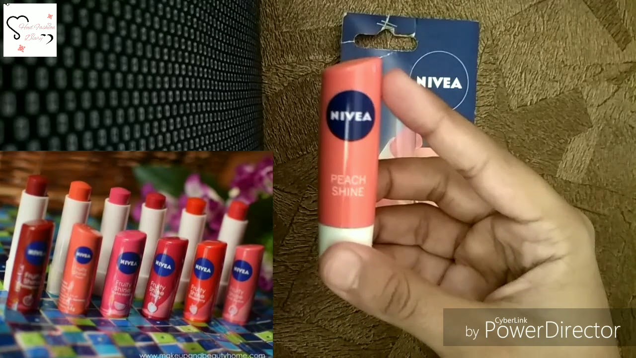 Nivea Peach Shine Lip Balm || Product Review & Swatches || ❤️