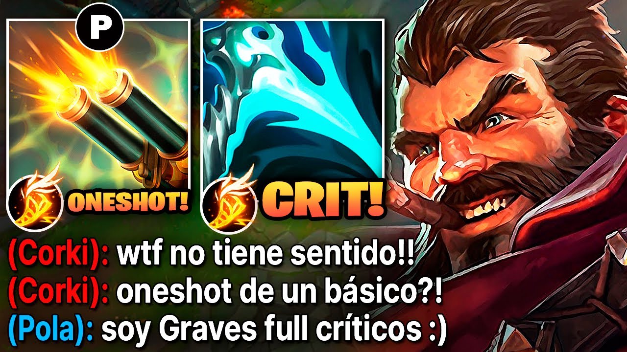 Graves pero cada básico quita el 90% de vida con esta build de críticos
