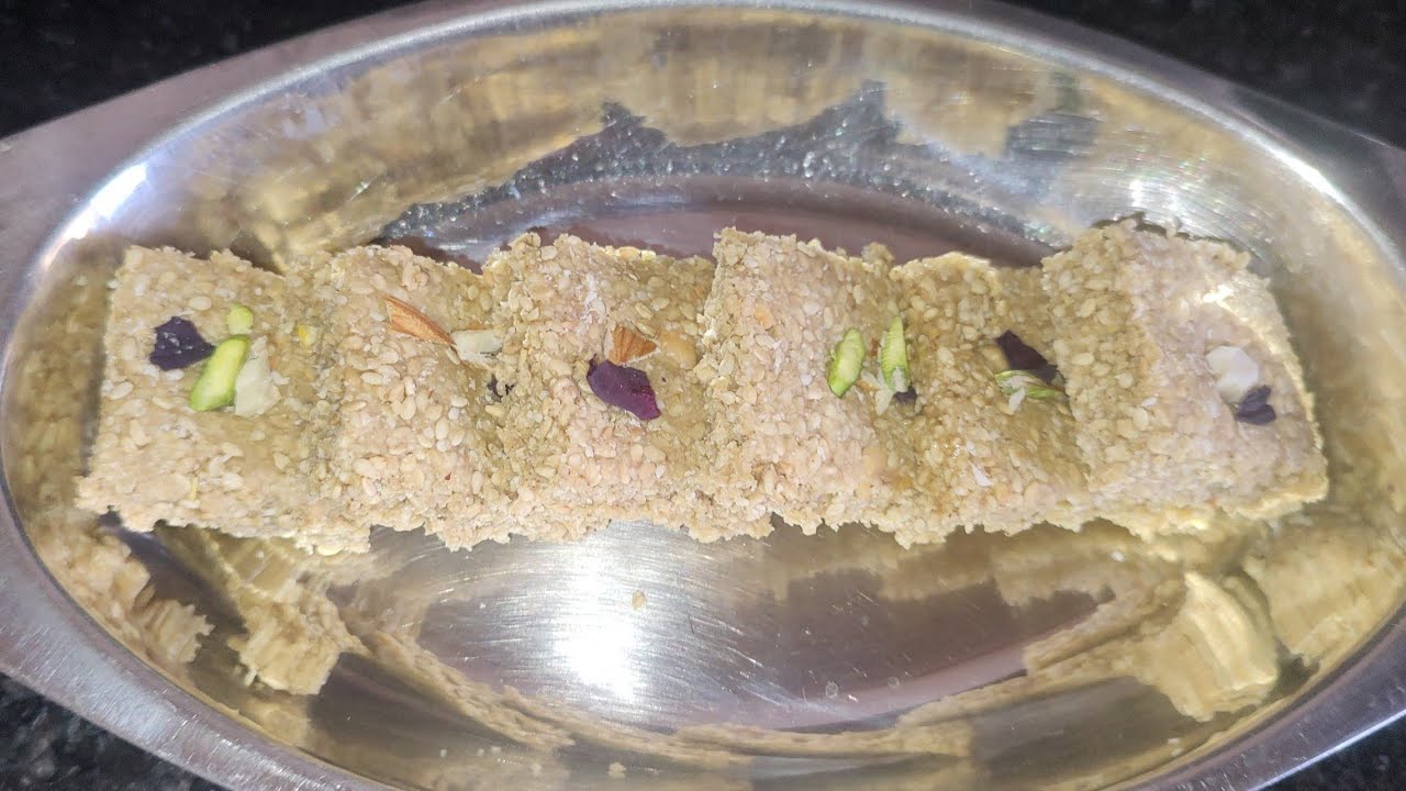 खुसखुशीत तिळगुळ वडी @gangagawas146 #recipe #marathifoodvlog #cooking #easyrecipe 