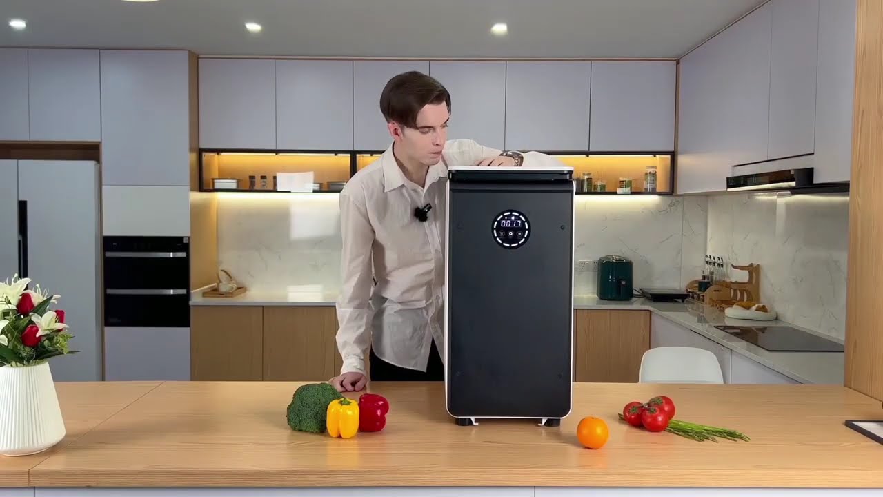 Электрический контейнер для компоста GEME для пищевых отходов на кухне. Введение. Самый простой с...