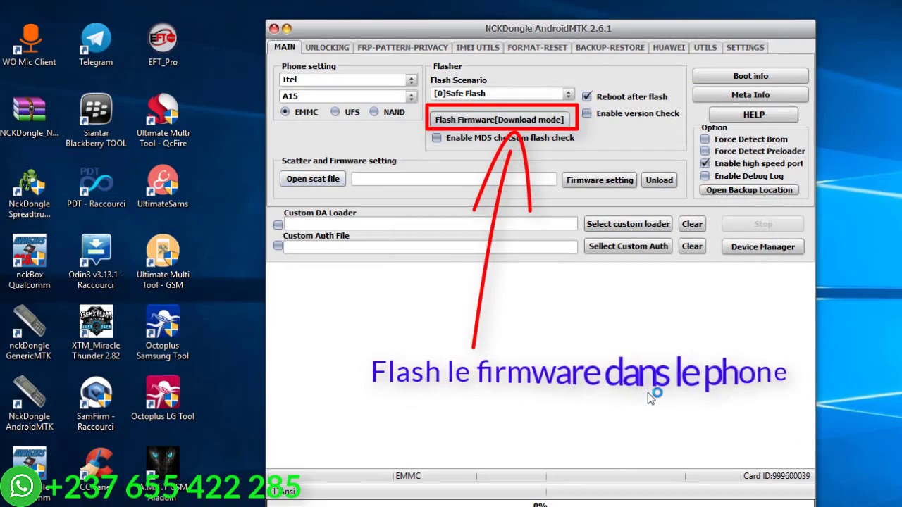 NCK BOX : comment utiliser le module MTK (explication des fonctionnalités)