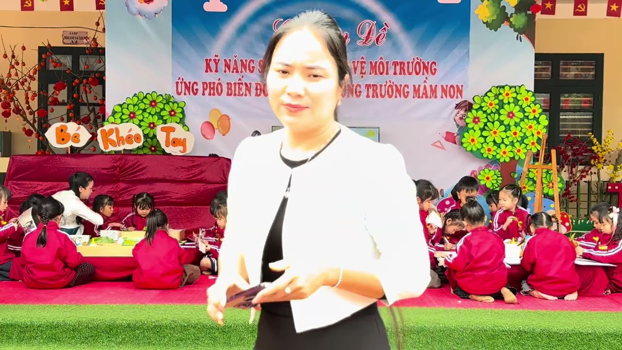 Tạo hình “ Hành tinh xanh” Trường MN Thành Công I