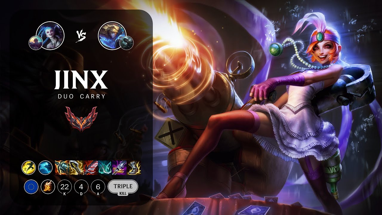 Jinx ADC vs Ezreal - EUW Grandmaster Patch 14.2