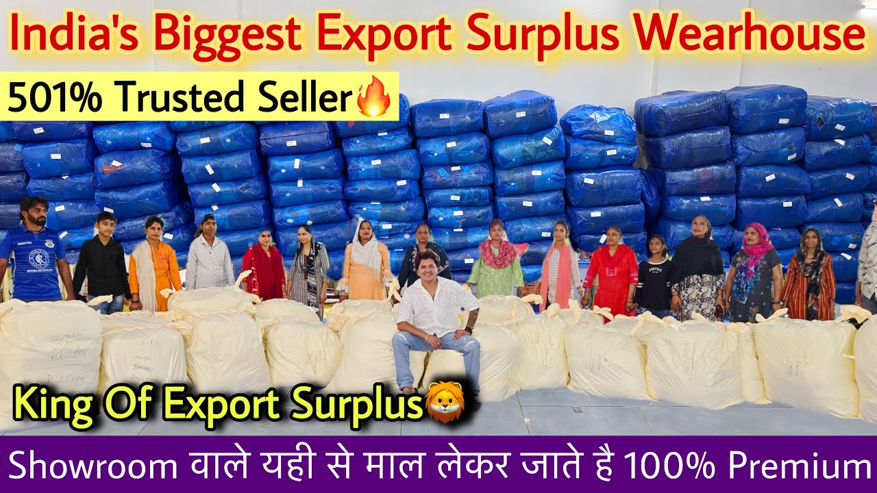 India’s Biggest Export Surplus Wearhouse॥King Of Surplus Vns Enterprices😱501% Trusted Seller