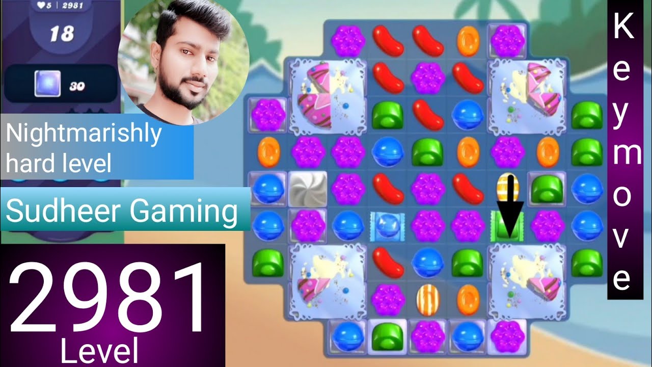 Candy crush saga level 2981 । N Hard level । No boosters । Candy crush saga 2981 । Sudheer Gaming
