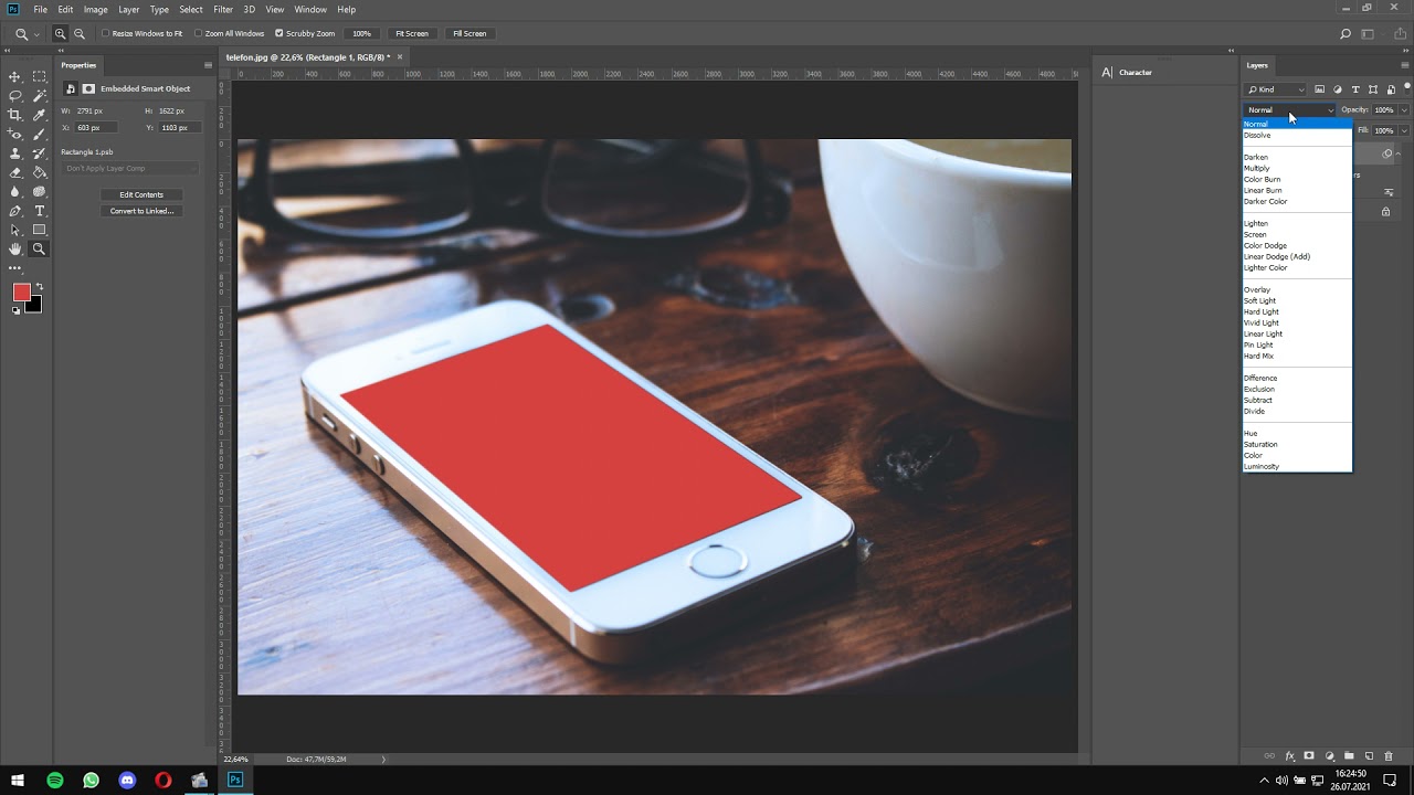 Adobe Photoshop Sıfırdan Mobil MockUp Yapma