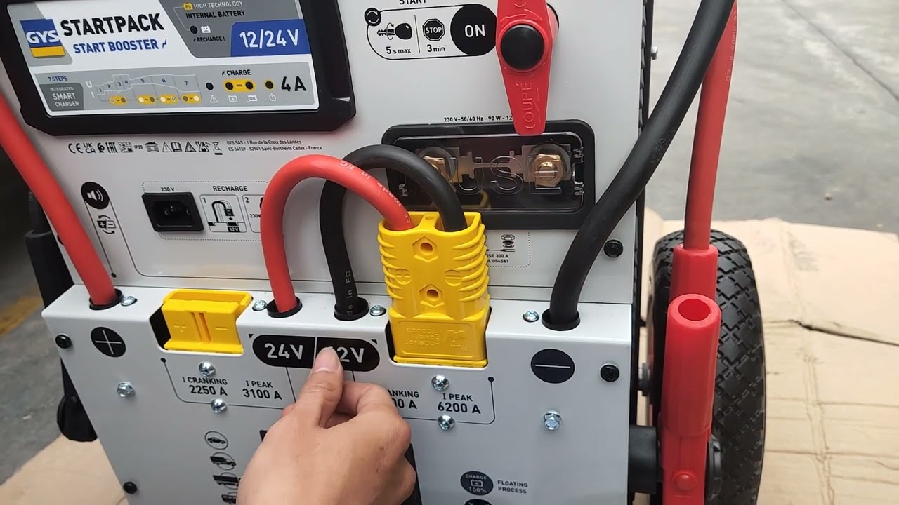 Hướng dẫn sử dụng máy hỗ trợ khởi động đề GYS STARTPACK PRO Ci 12.24
