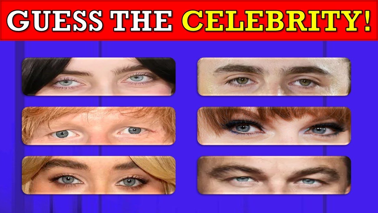 🔥 Guess the Celebrity by Their EYES! 👀 40 Famous Faces Quiz