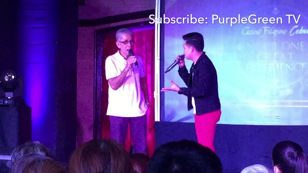 Marcelito Pomoy and a Grandpa funny moments singing acapella of Matt Monroe's Walk Away & Turagsoy