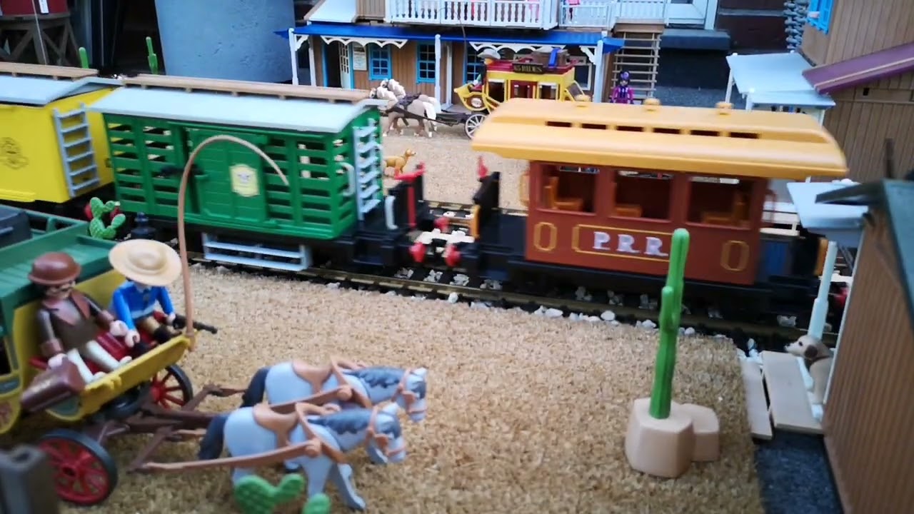 Playmobil Eisenbahn 4052 Western Gartenbahn