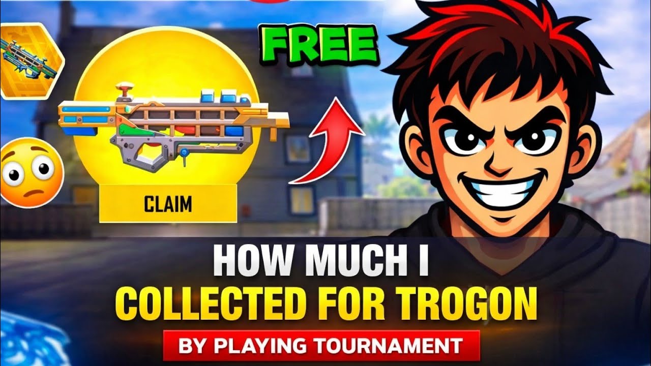 HOW MUCH I COLLECTED 🔥 FOR TROGON SKIN ?? 🔫 || BY PLAYING TOURNAMENT ⛹️|| WALLET-XXXXX || 