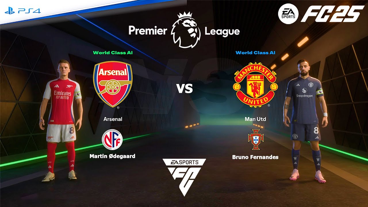 FC 25 PS4 - Arsenal vs Man United | Premier League 24/25
