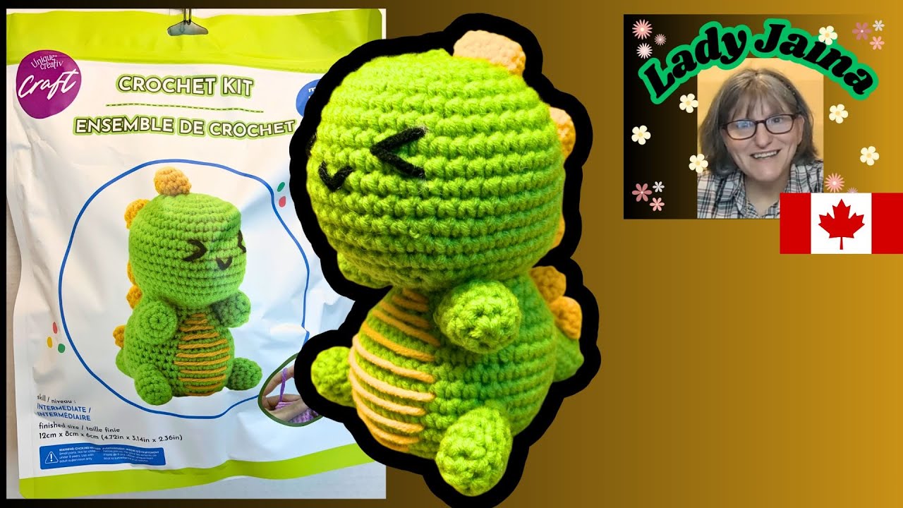 🧶 Crochet DIY  Kit | dinosaur (Intermediate) | Walmart Canada review.
