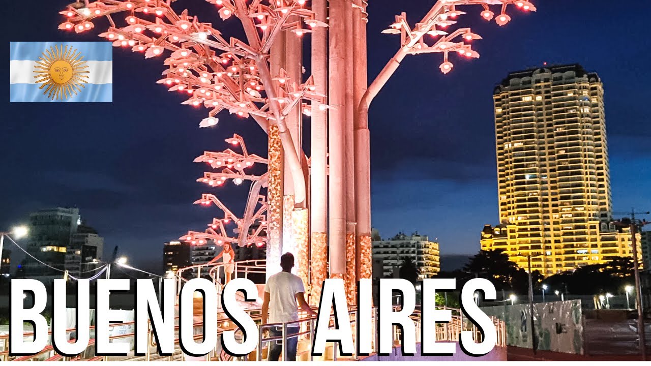 Caminando de NOCHE en BUENOS AIRES | Argentina 🇦🇷