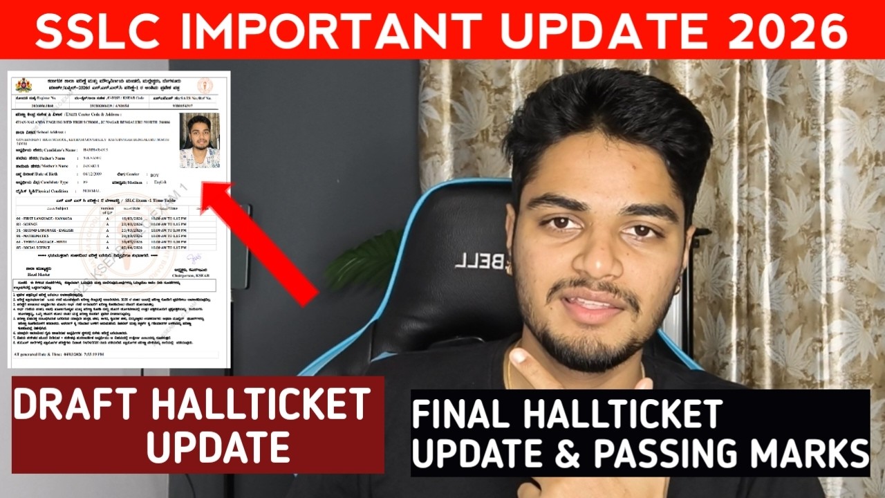 SSLC Draft Hall Ticket & Final Hall Ticket Update | Passing Package SSLC | How To Score Good Marks