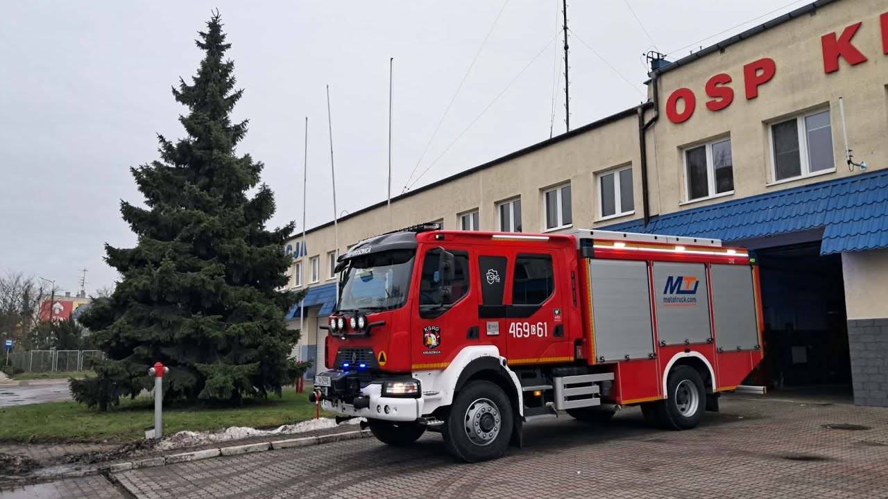 Pokaz nowego 469[C]61 Renault D16 GBA z OSP Kruszwica