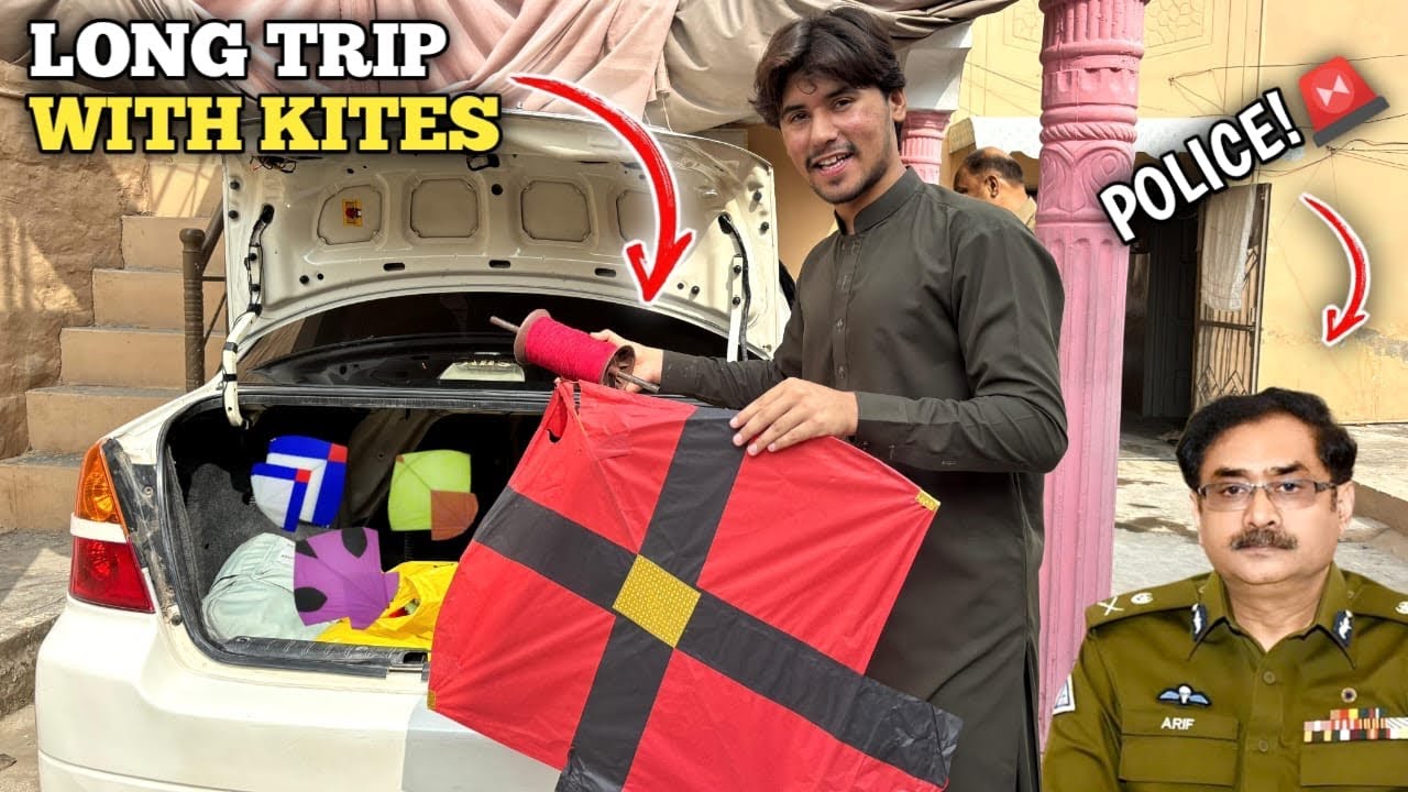 Long trip with kites😍 || Police ny rok liya🚨 || Bad news😢 || Arrested💔 || No more kite flying❌