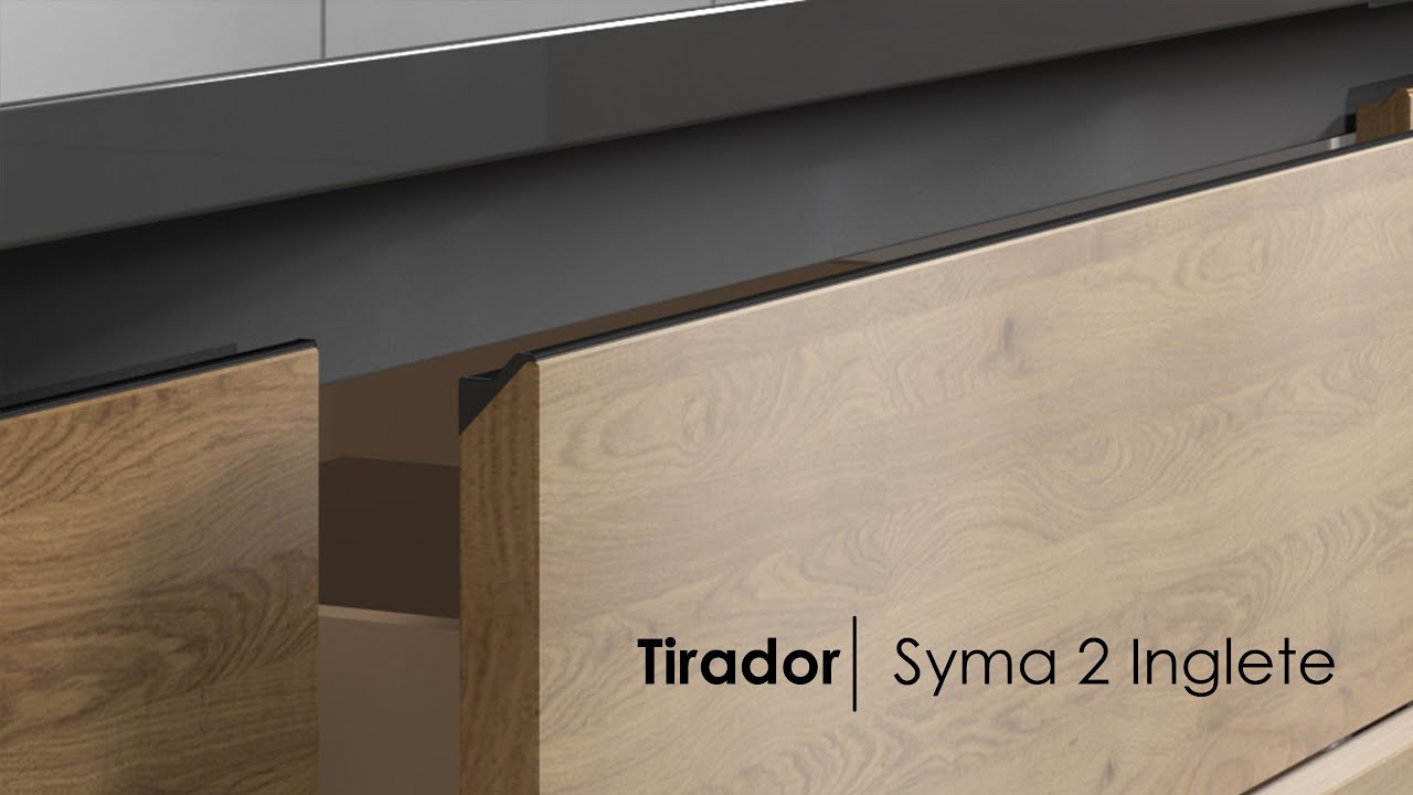 Tirador de Perfil Syma2 Inglete | Uñero Perfecto para Muebles de Cocina