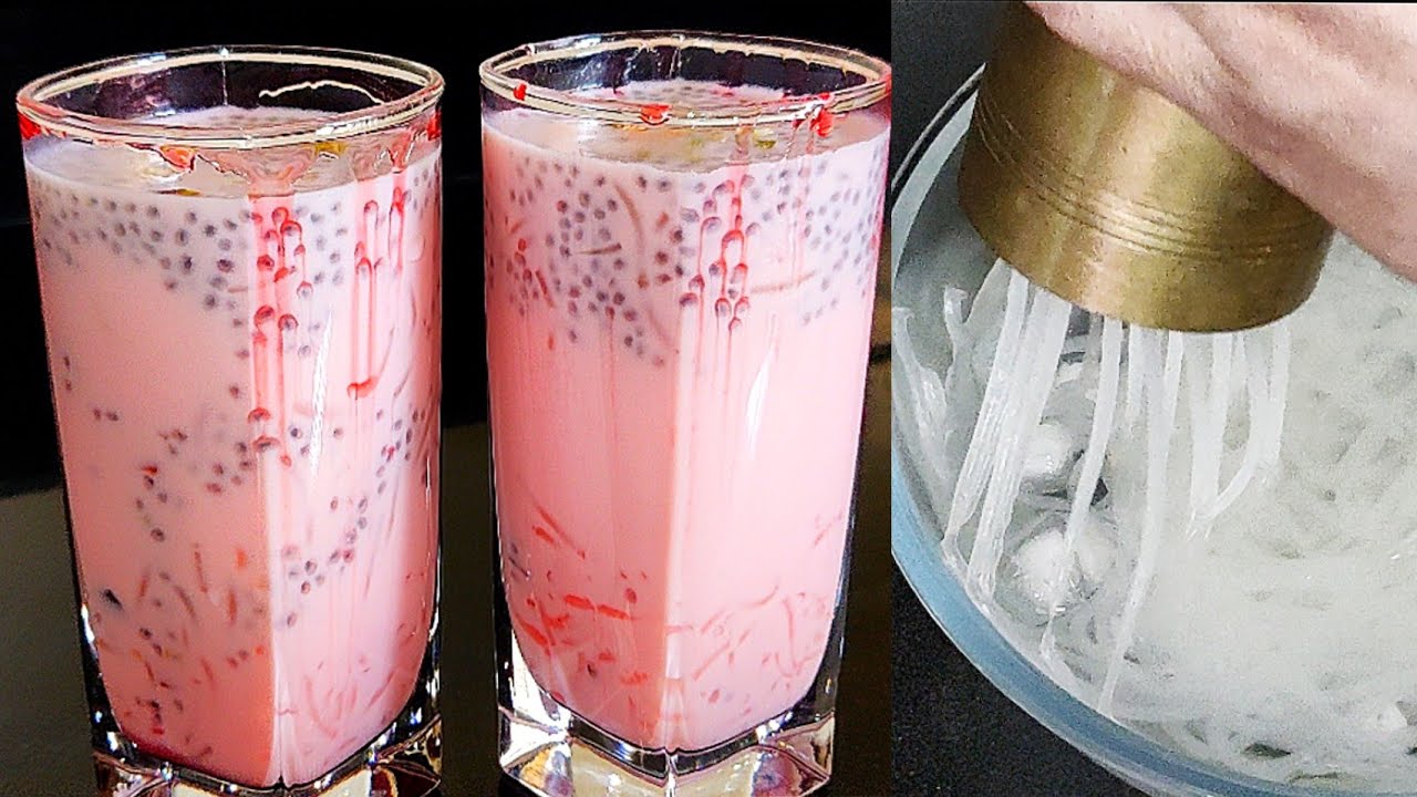 Falooda with homemade noodles | ramadan 2021 |iftar sharbat | falooda seviyan recipe in hindi
