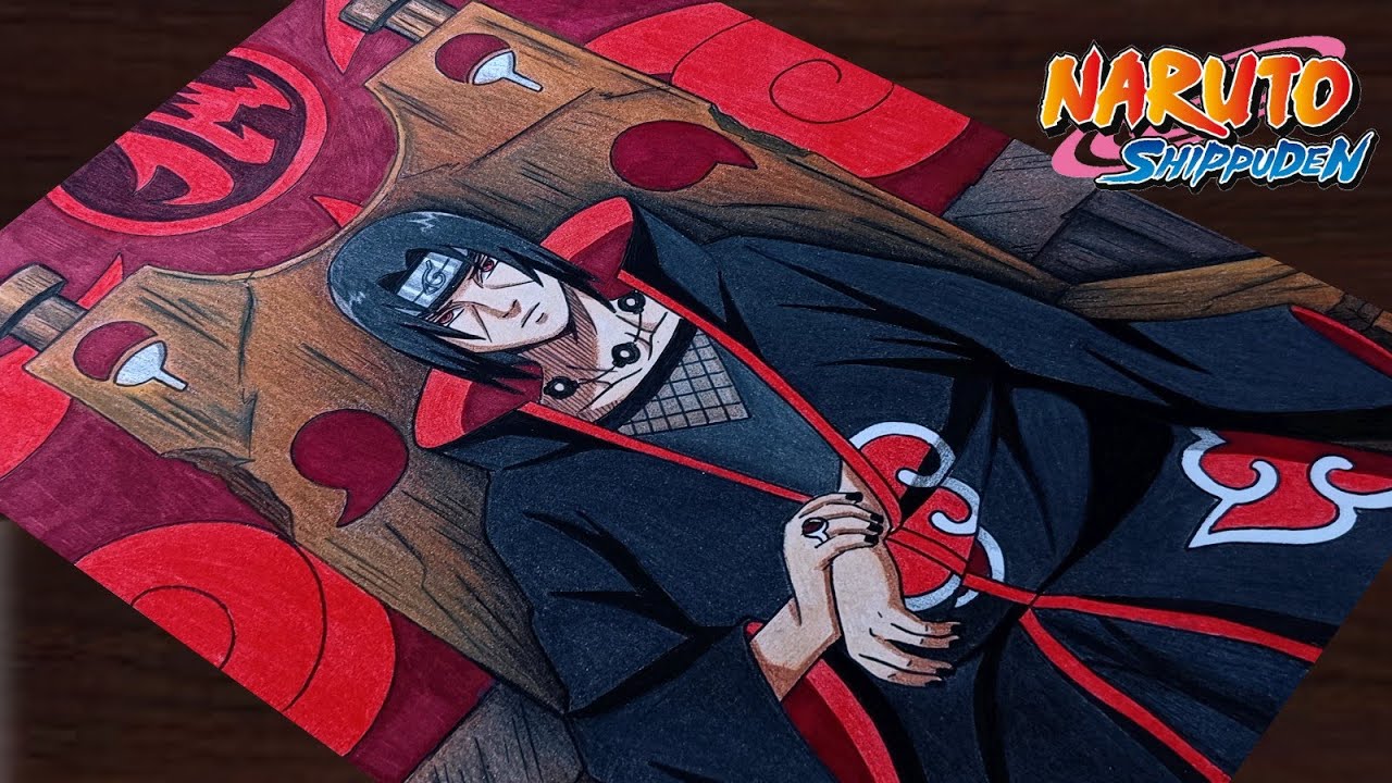 How to draw"Uchiha itachi"(sitting on Throne) step by step(Tutorial)for beginners||Naruto:Shippuden