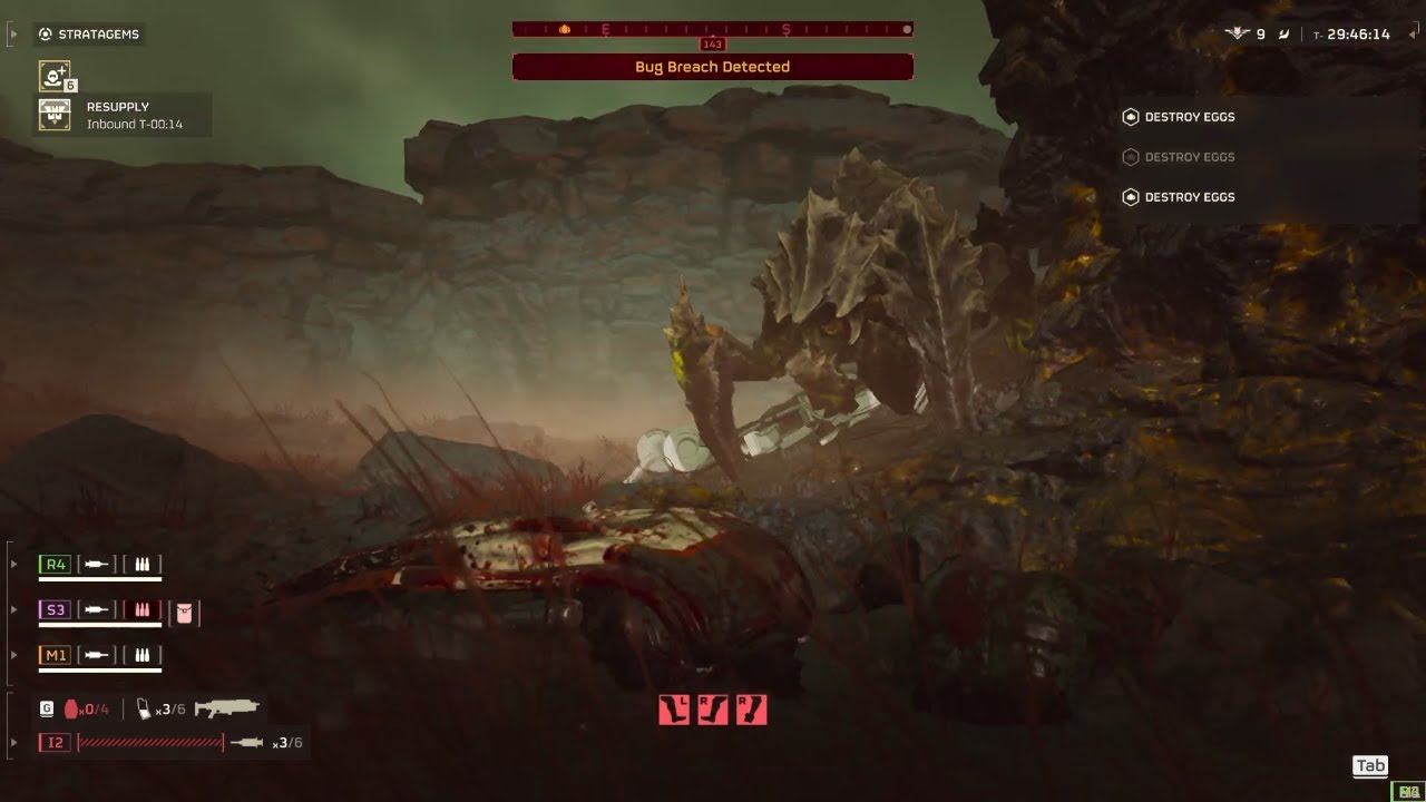 Four Goons take on Helldivers hardest difficulty (Hell Dive-Full mission)