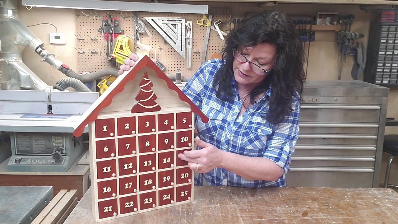 Wood Advent Calendar Overview