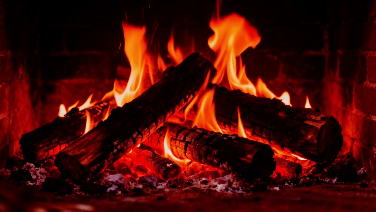 🔥 Cozy Fireplace 4K Ultra HD – Warm Flames & Realistic Crackling Ambience