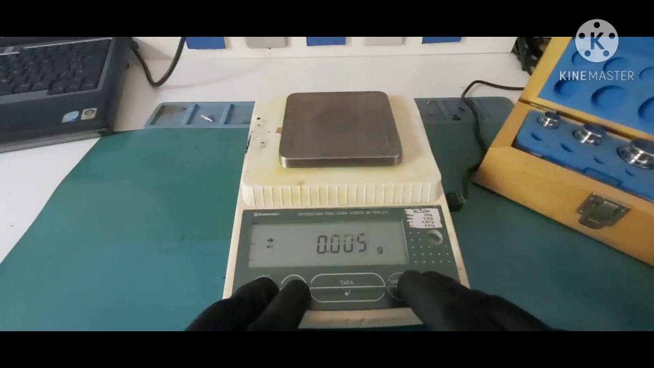 Shimadzu BL32... - Desbloqueio da tecla Cal para ajuste