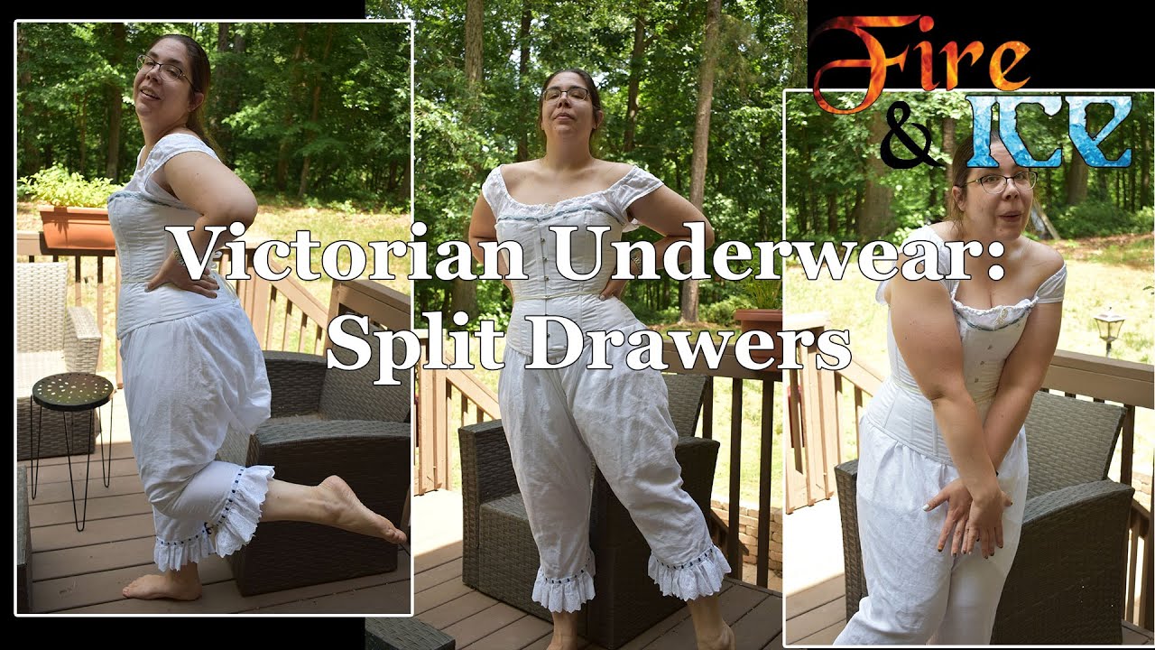 Making Victorian Underwear - Split Drawers