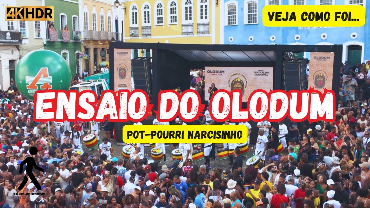 Ensaio do Olodum Salvador Bahia 🇧🇷 Pot-Pourri Narcisinho 2026 | 4K HDR ( 11/01/2026 )