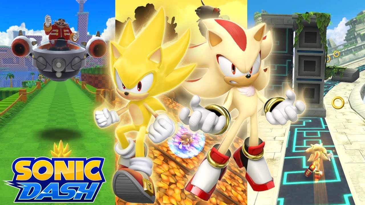 Sonic Dash (iOS) - Super Sonic vs. Super Shadow