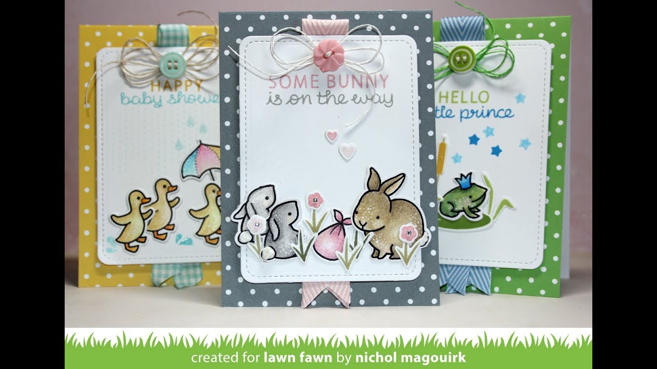 Lawn Fawn | Coloring the Hello Baby Critters with Spectrum Noir Pencils