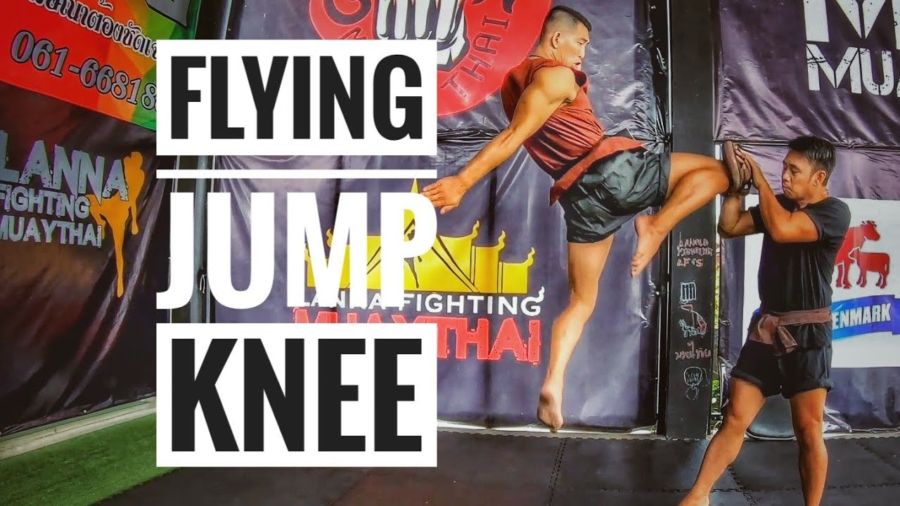 Flying jump knee