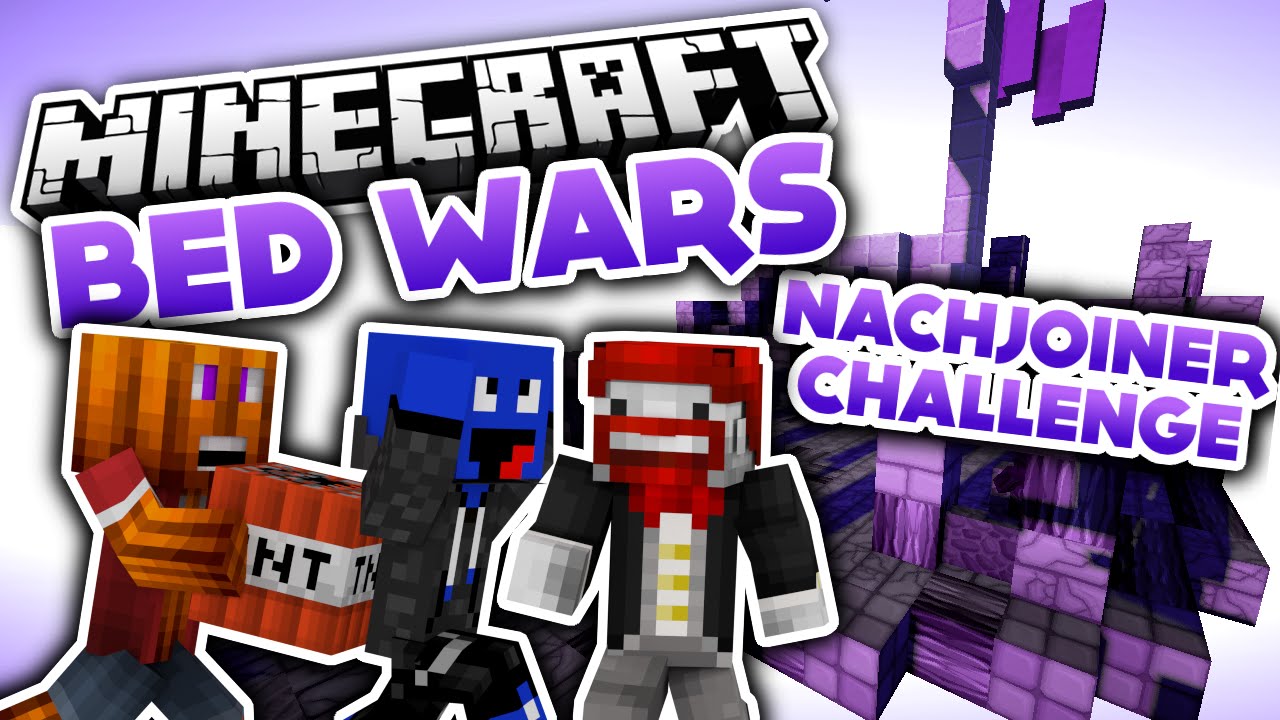Jeder gegen uns - Nachjoiner Challenge! - Minecraft Bed Wars (Deutsch/German)