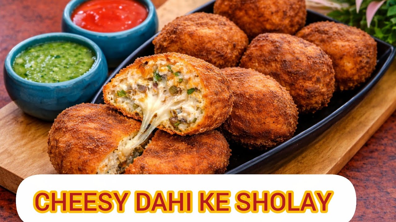 Ramzan Special Cheesy Dahi ke Sholay for Iftar..🤍