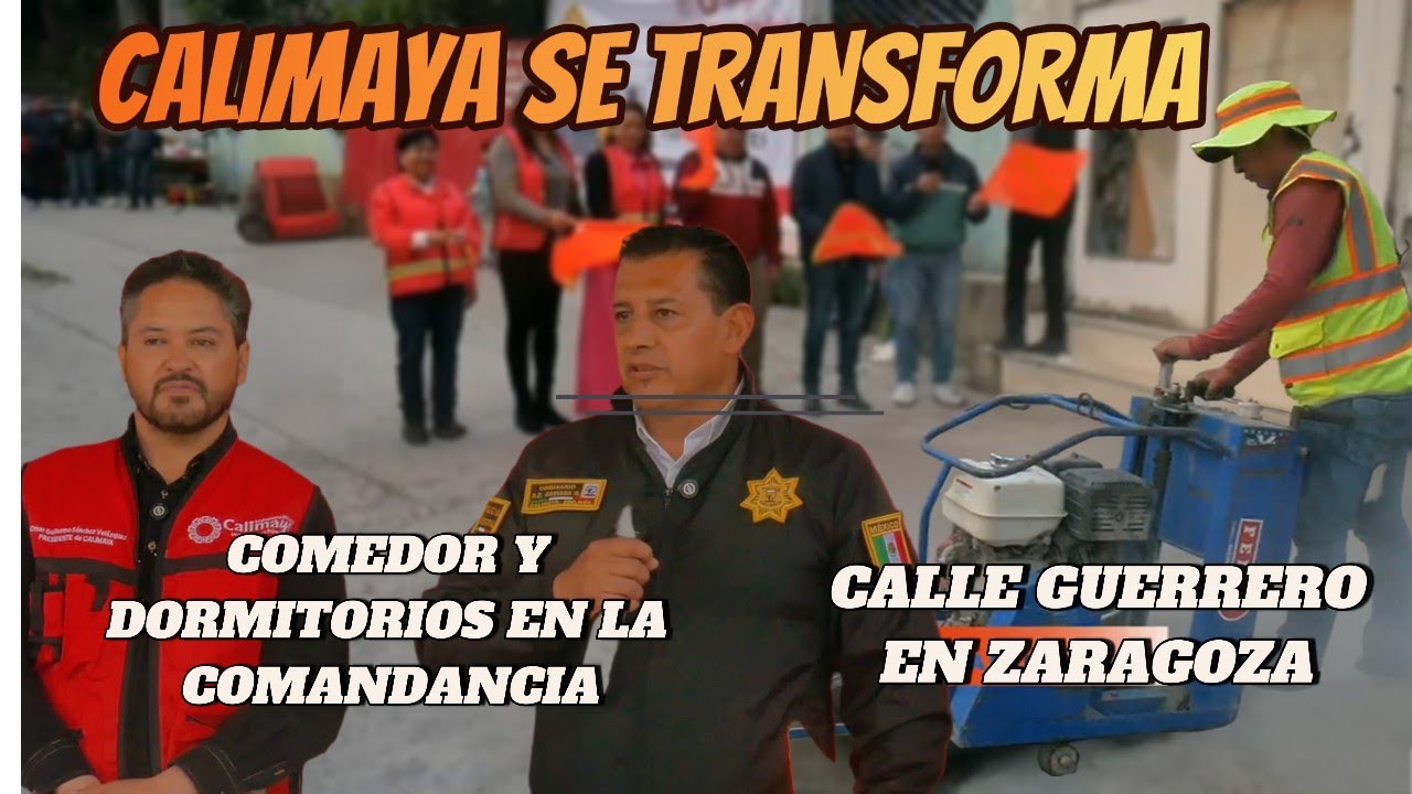 &ldquo;Obras que dan seguridad, bienestar y orgullo a Calimaya&rdquo;