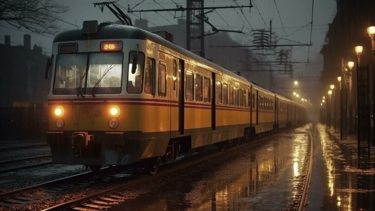 1 hour of lost train station ambience | #ambient #rain #train #trainstation
