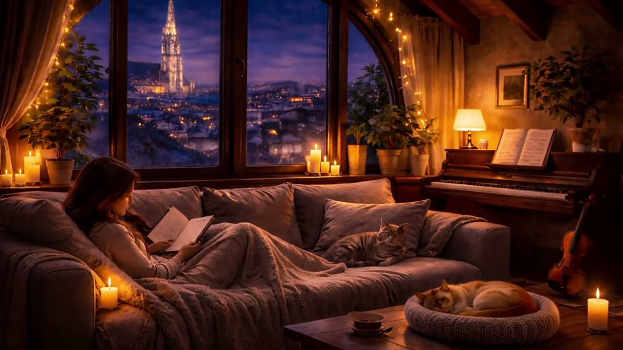 Vienna Nights 🌙Calm Piano & Violin | Cozy Evening Atmosphere