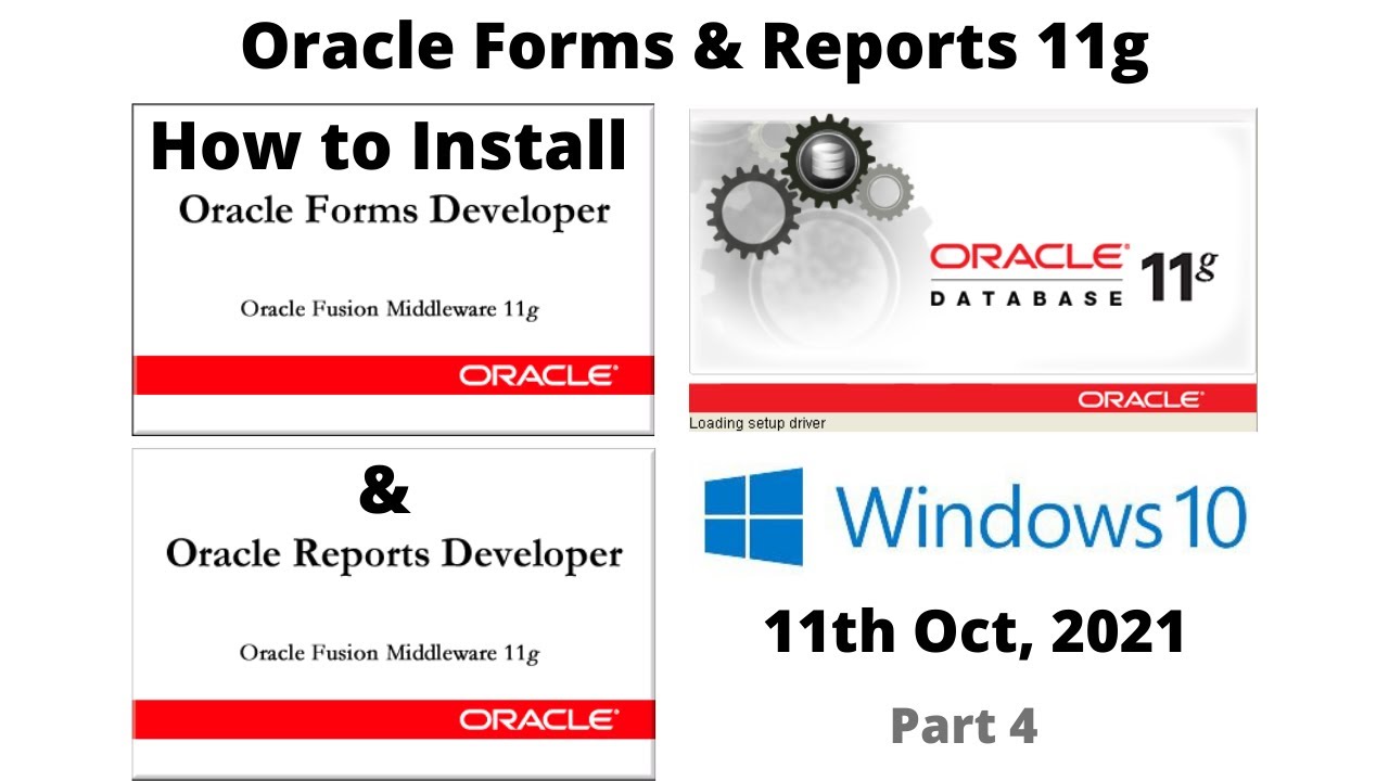 How to Install Oracle Forms & Reports 11g | DB 11g | Windows 10 part 4