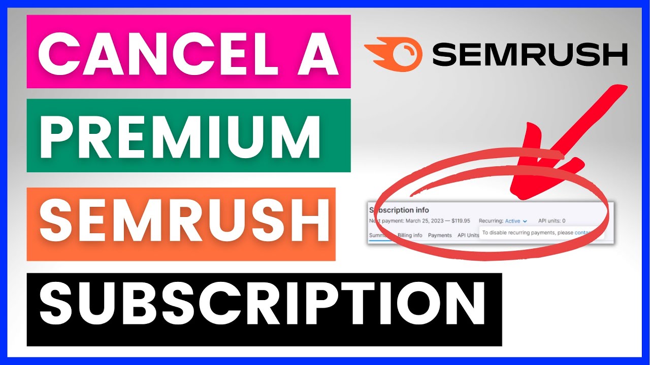 Как отменить подписку или бесплатную пробную версию Semrush? [в 2025 году]