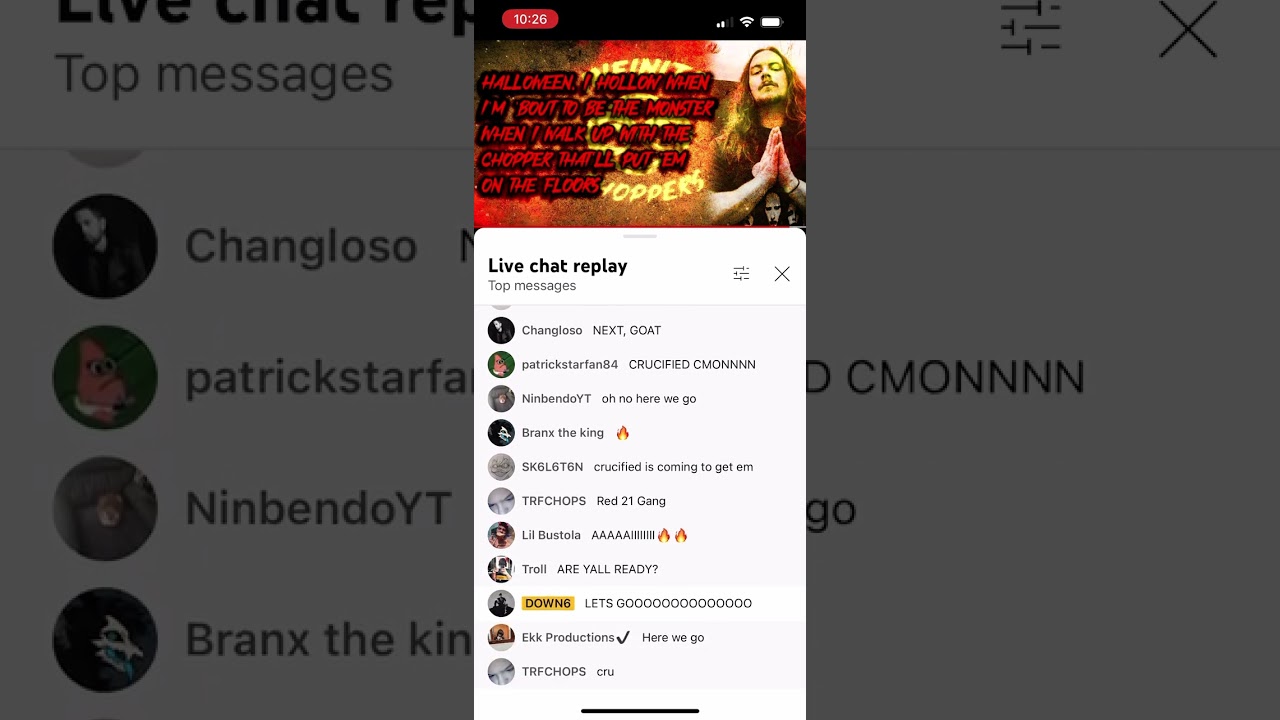 People&rsquo;s live reaction to @crucified830 on infinite choppers.