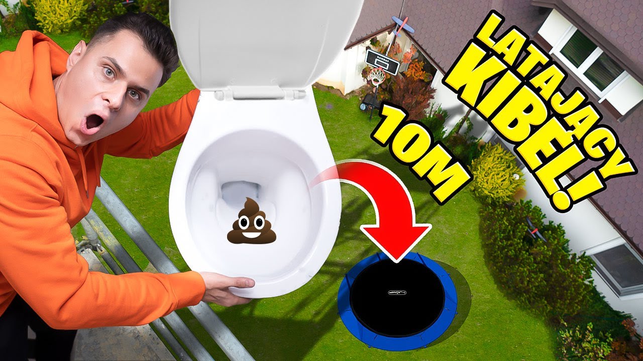 ZRZUCAM KIBEL NA TRAMPOLINĘ Z 10 METR&Oacute;W!